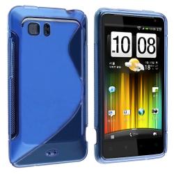 Frost Blue S Shape TPU Rubber Skin Case for HTC Holiday/ Vivid BasAcc Cases & Holders