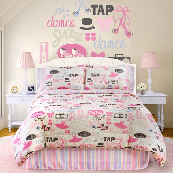 Dance Princess 4 piece Queen size Comforter Set  