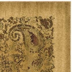Lyndhurst Collection Paisley Beige/ Multi Rug (7' Square) Safavieh Round/Oval/Square