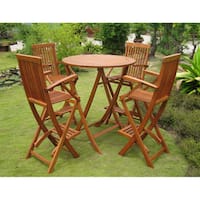 Royal Tahiti Seville 5-Piece Bar-Height Patio Set