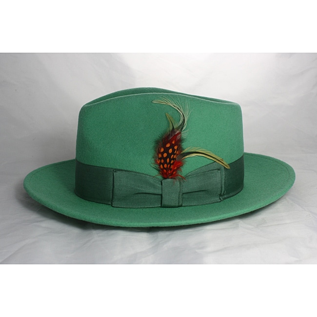 Ferrecci Kid's Mint Green Fedora Hat