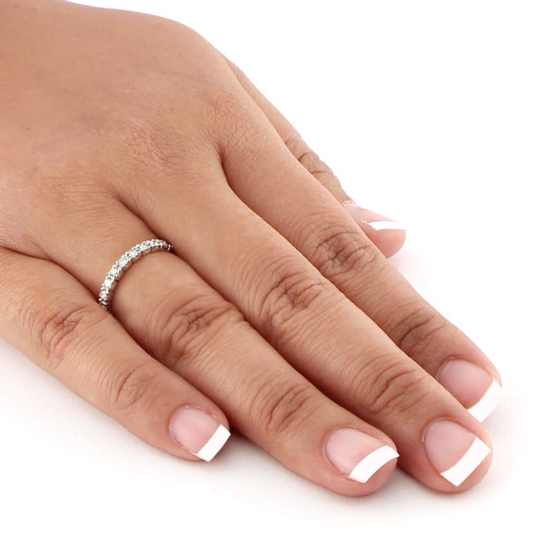 Auriya 14k Gold 2/5ctw Round Diamond Wedding Band (H-I, I1-I2)