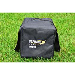 St.Pierre Zippered Nylon Bag Tournament Bocce Ball Set - Green - 18.5 x 9.25 x 5