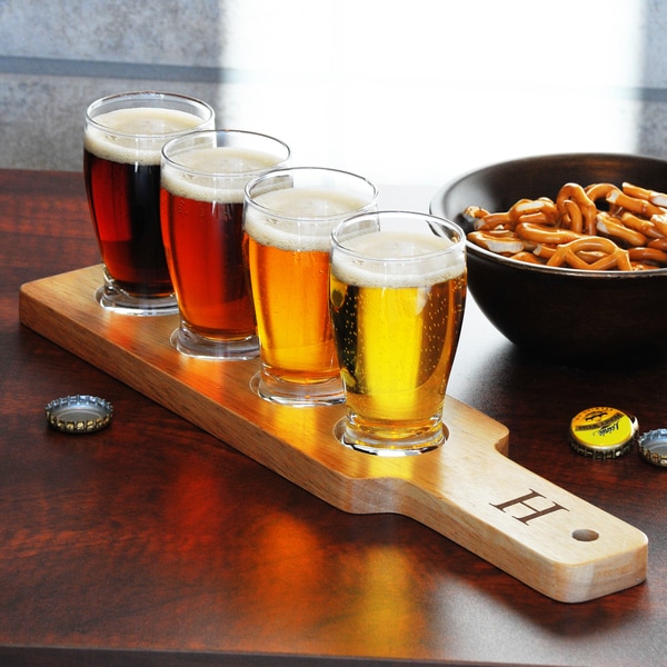 Custom Engraved Beer Flight Sampler Shot Glasses