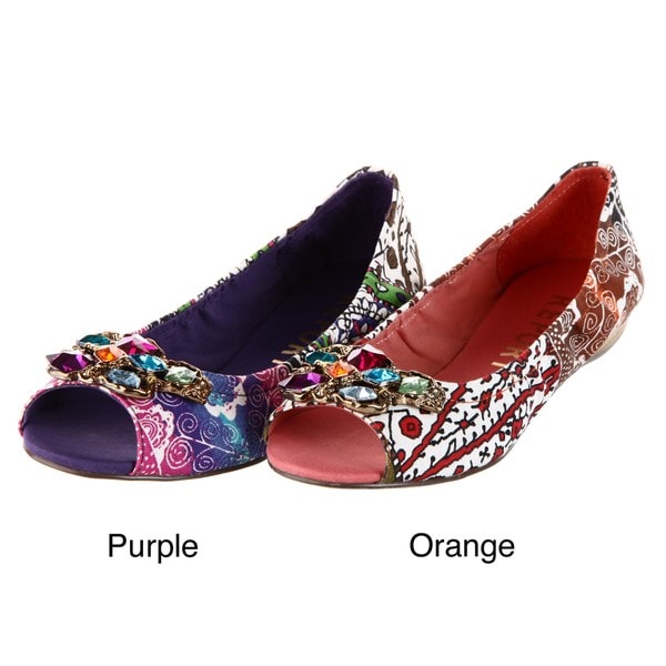 Report Women's 'Katie' Orange Open toe Flats Report Flats