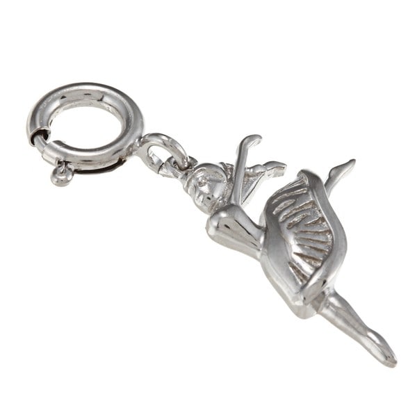 La Preciosa Sterling Silver Dancing Ballerina Charm La Preciosa Silver Charms