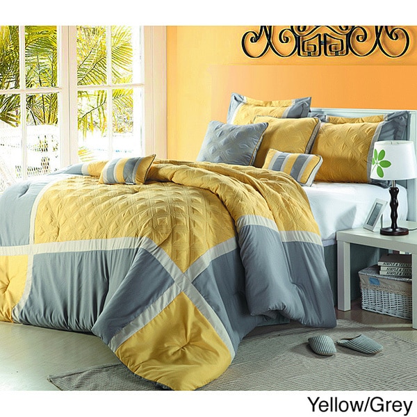 Quincy Oversized 8 piece Comforter Set Comforter Sets