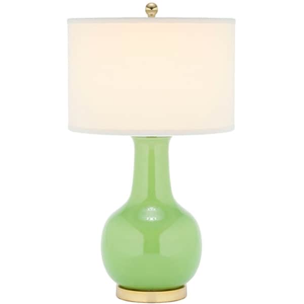 Safavieh Lighting 27.5-inch Louvre Green Table Lamp