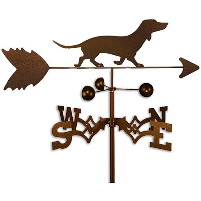 Handmade Dachshund Dog Copper Weathervane