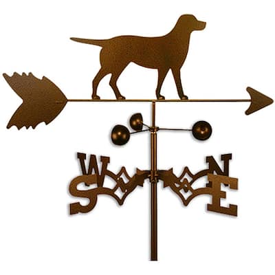 Handmade Labrador Lab Dog Copper Weathervane