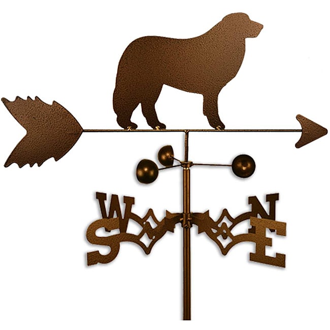 Handmade Great Pyrenees Dog Copper Weathervane (CoppervienTheme Great Pyrenees dog  Materials SteelMount style Roof, garden, flat, sideWeatherproof Garden dimensions 60 inches x 21 inches x 21 inches Roof, flat, side dimensions 30 inches x 21 inches 