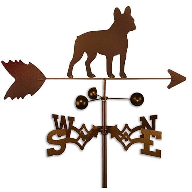 Handmade French Bulldog Dog Copper Weathervane