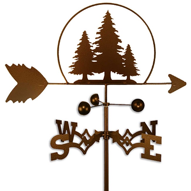 Handmade Pine Trees Weathervane
