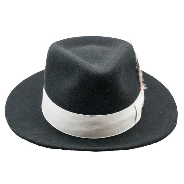 mens black fedora hats free shipping