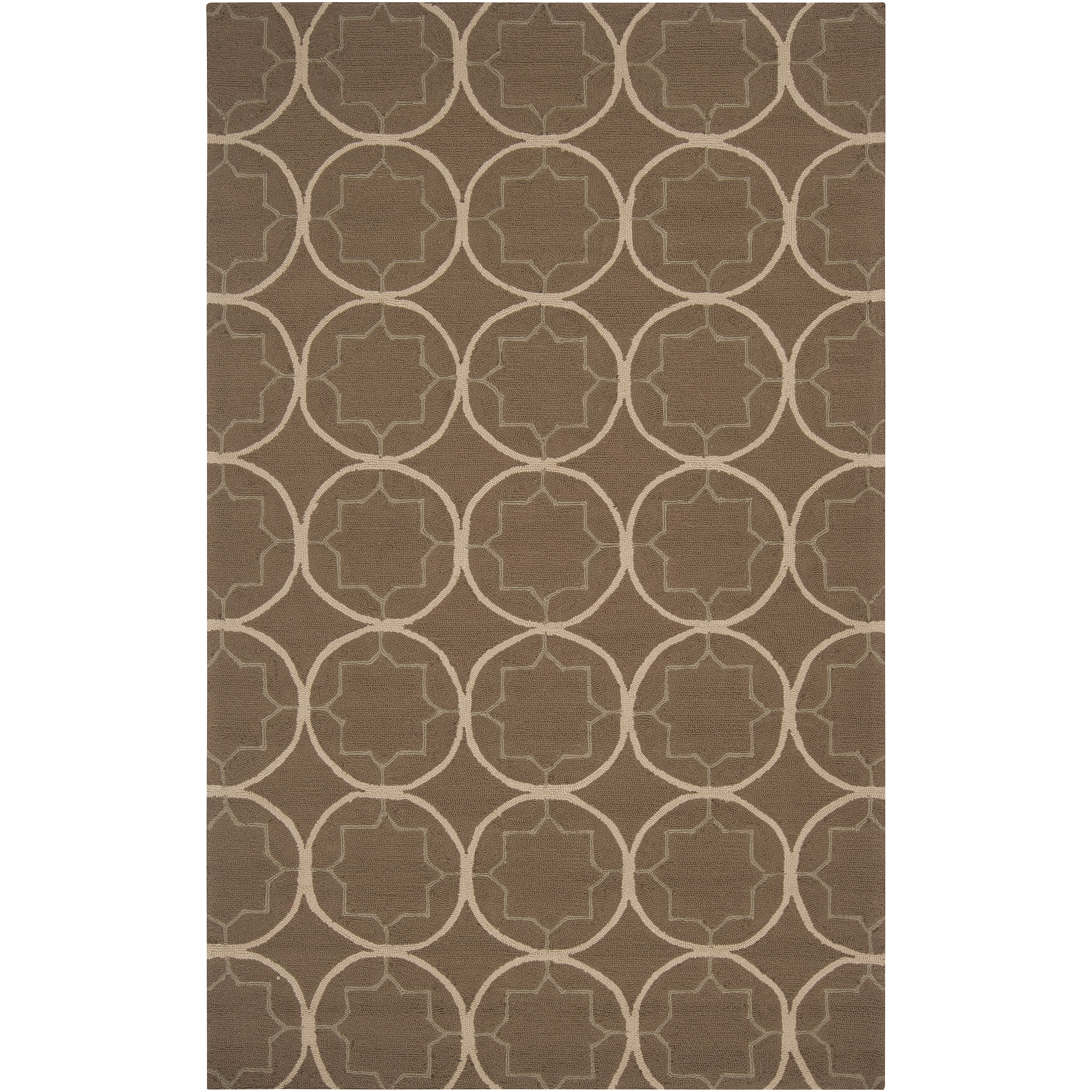 Hand hooked Brown Maybelle Indoor/outdoor Moroccan Trellis Rug (9 X 12)