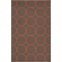 Hand hooked Orange Mackay Indoor/Outdoor Moroccan Trellis Rug (8' x 10') 7x9   10x14 Rugs