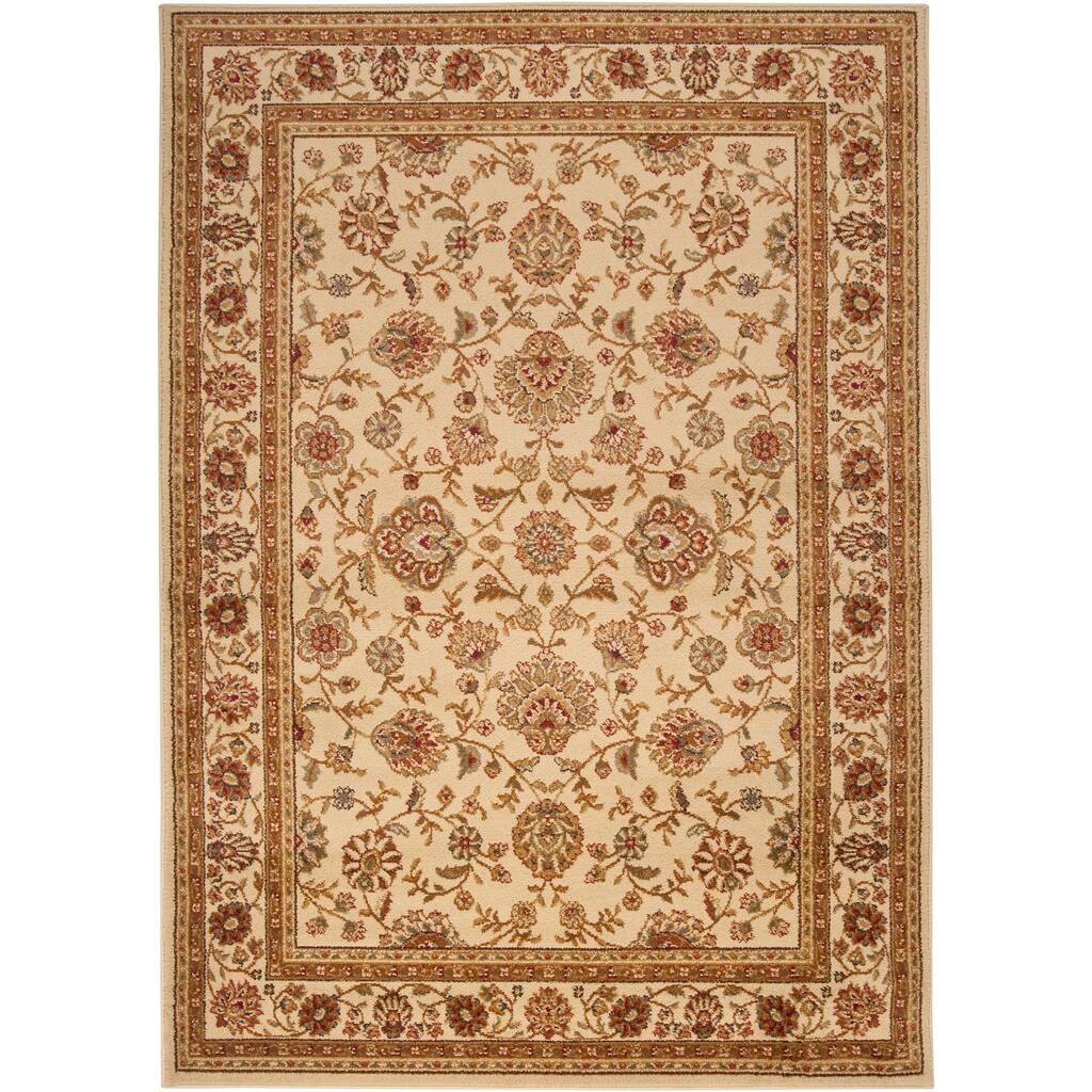 Woven White Helleno Olefin Area Rug - 7'10" x 10'3"