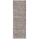 preview thumbnail 2 of 7, Hand-woven Gray Haphe New Zealand Wool Plush Shag Area Rug - 2'6" x 8' Runner - 2'6" x 8' Runner
