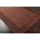 preview thumbnail 70 of 105, Hand Loomed Odessa Solid Bordered Tone-On-Tone Wool Area Rug 8' Square/Surplus - Chocolate - Square