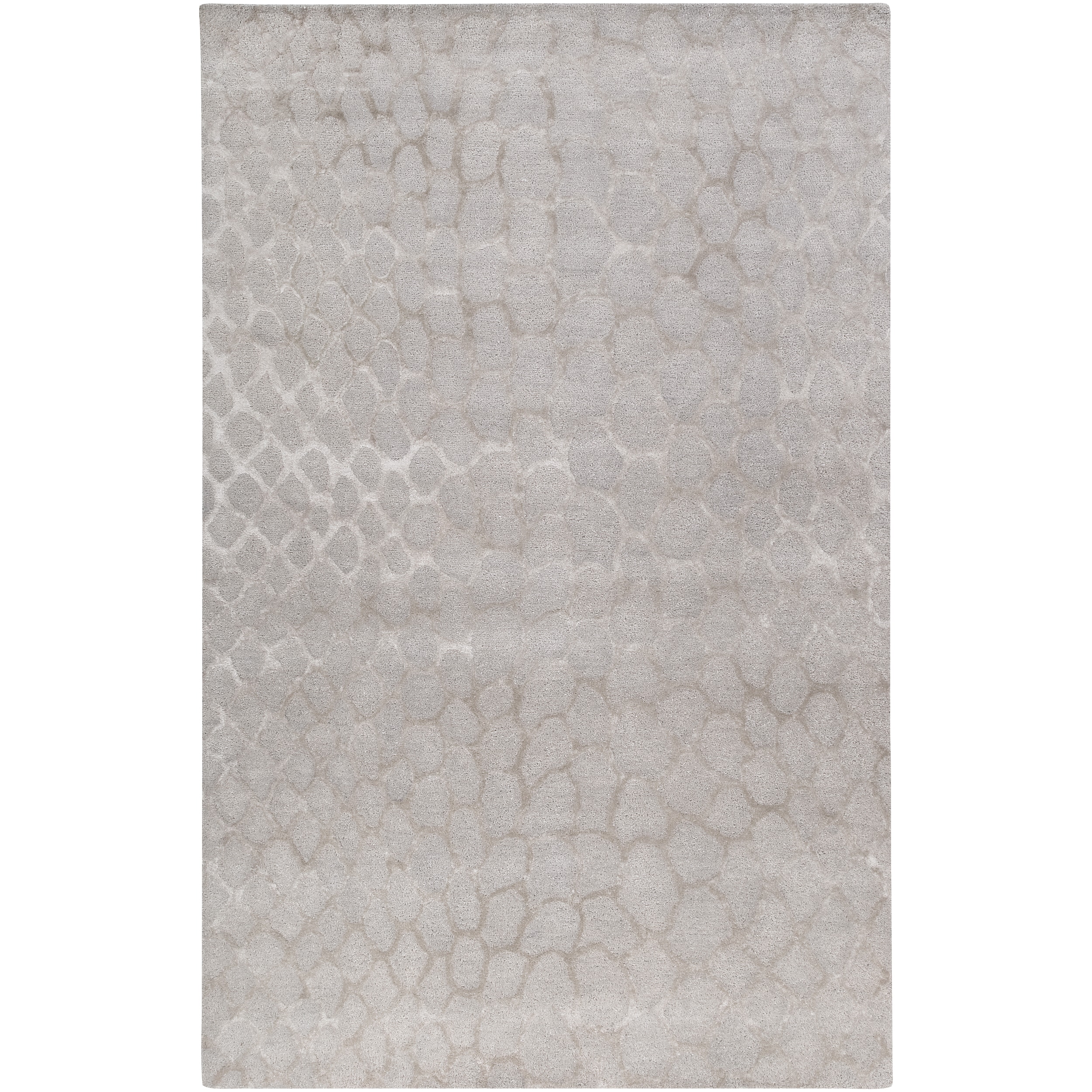 Bob Mackie Hand tufted Contemporary Grey Gephy New Zealand Wool Abstract Rug (33 X 53)