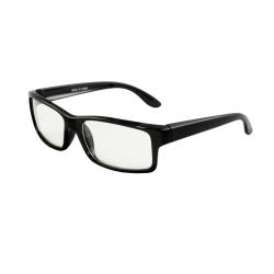 Unisex 470 Black Rectangle Frame Fashion Sunglasses with Clear Lens ...