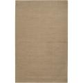 Hand-crafted Beige Solid Casual Dipson Wool Area Rug (6' x 9')
