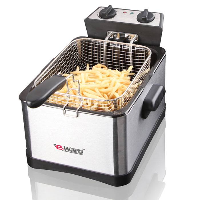 E-Ware Electric Stainless Steel 16-cup Deep Fryer