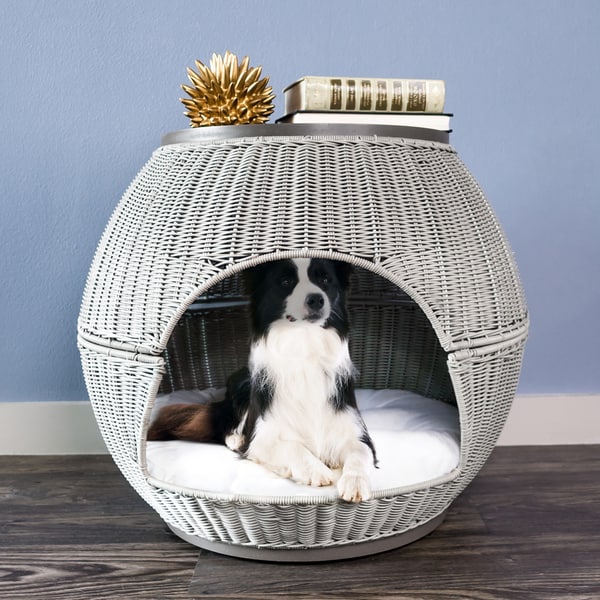 plush dog igloo