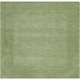 preview thumbnail 59 of 105, Hand Loomed Odessa Solid Bordered Tone-On-Tone Wool Area Rug 6' Square/Surplus - Aloe - Square