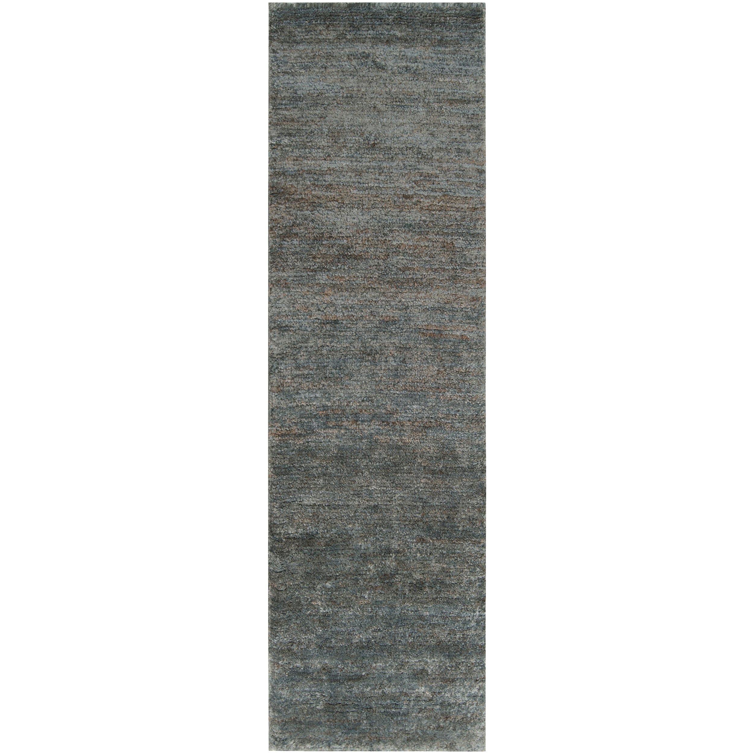 Hand woven Casual Blue Isolo Natural Fiber Hemp Rug