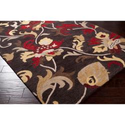 Hand tufted Black Centennial Wool Rug (8' x 11') Surya 7x9   10x14 Rugs