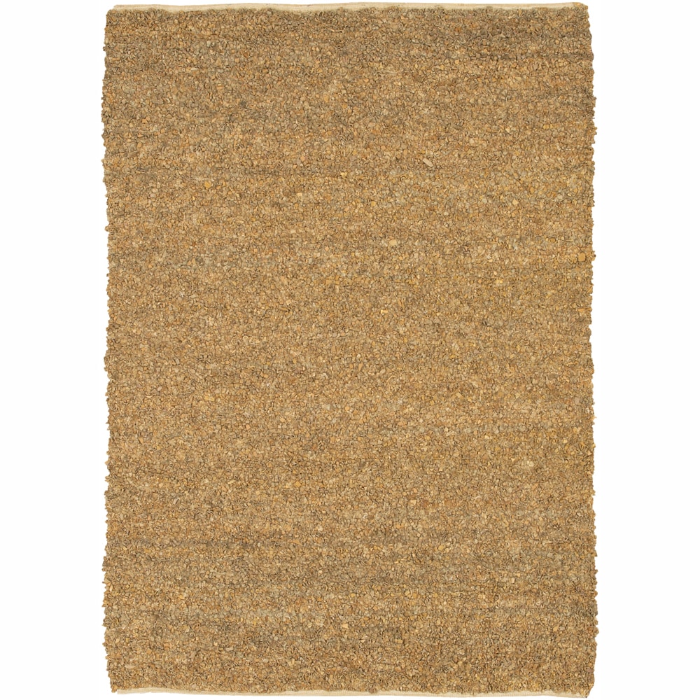 Handwoven Mandara Tan Jute Rug (2 X 3)