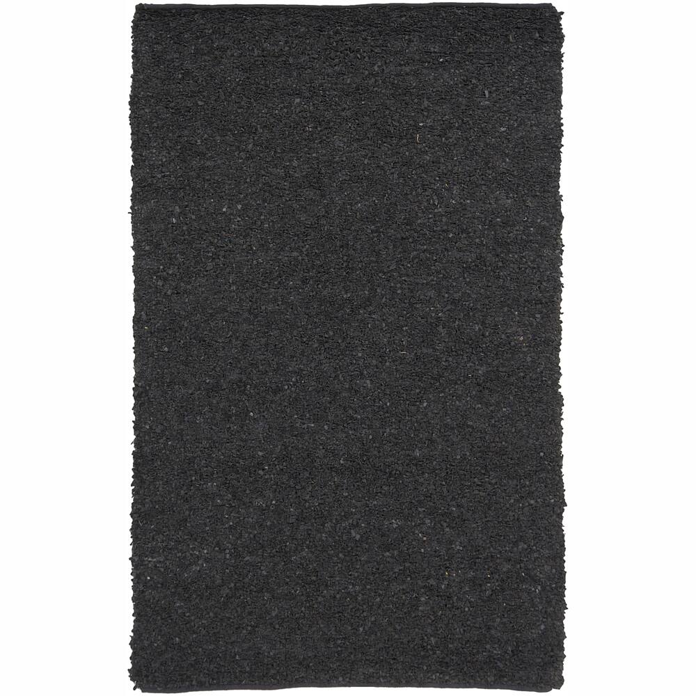 Artist's Loom Hand-woven Natural Eco-friendly Leather Shag Rug (5'x7'6) - 5' x 7'6