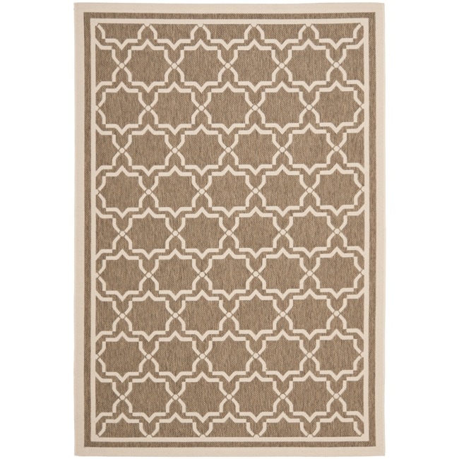 Poolside Brown/ Bone Indoor/ Outdoor Area Rug (8 X 112)