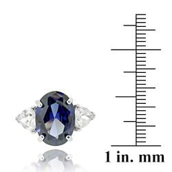 Icz Stonez Sterling Silver Cubic Zirconia 3 stone Solitaire Ring ICZ Stonez Cubic Zirconia Rings