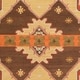 preview thumbnail 5 of 4, Hand-woven Orange/Brown Southwestern Aztec Agora Hard Twist Wool Area Rug - 8' x 11' - 8' x 11'