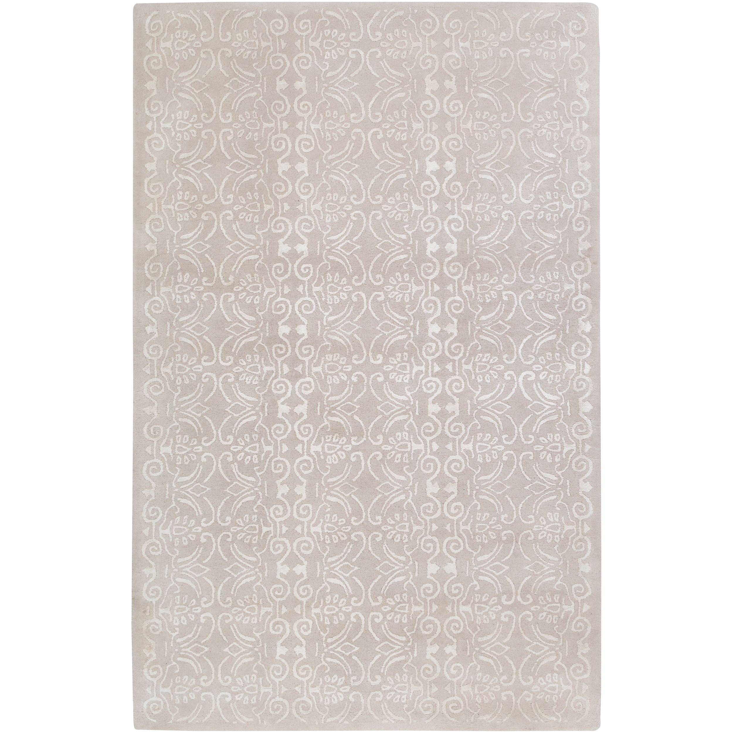 Hand tufted Casual Ivory Floral Agyro Wool Rug (33 X 53)