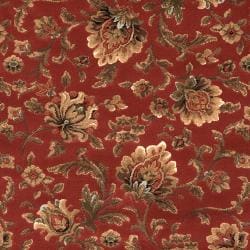 Woven Red Anacra Rug (5'3 x 7'6) Surya 5x8   6x9 Rugs