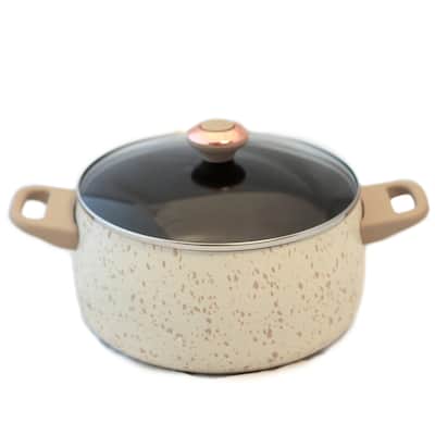 Paula Deen Signature Porcelain 'Oatmeal' 6-quart Stockpot