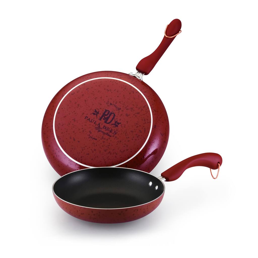 Paula Deen Signature Porcelain Red Skillets Set