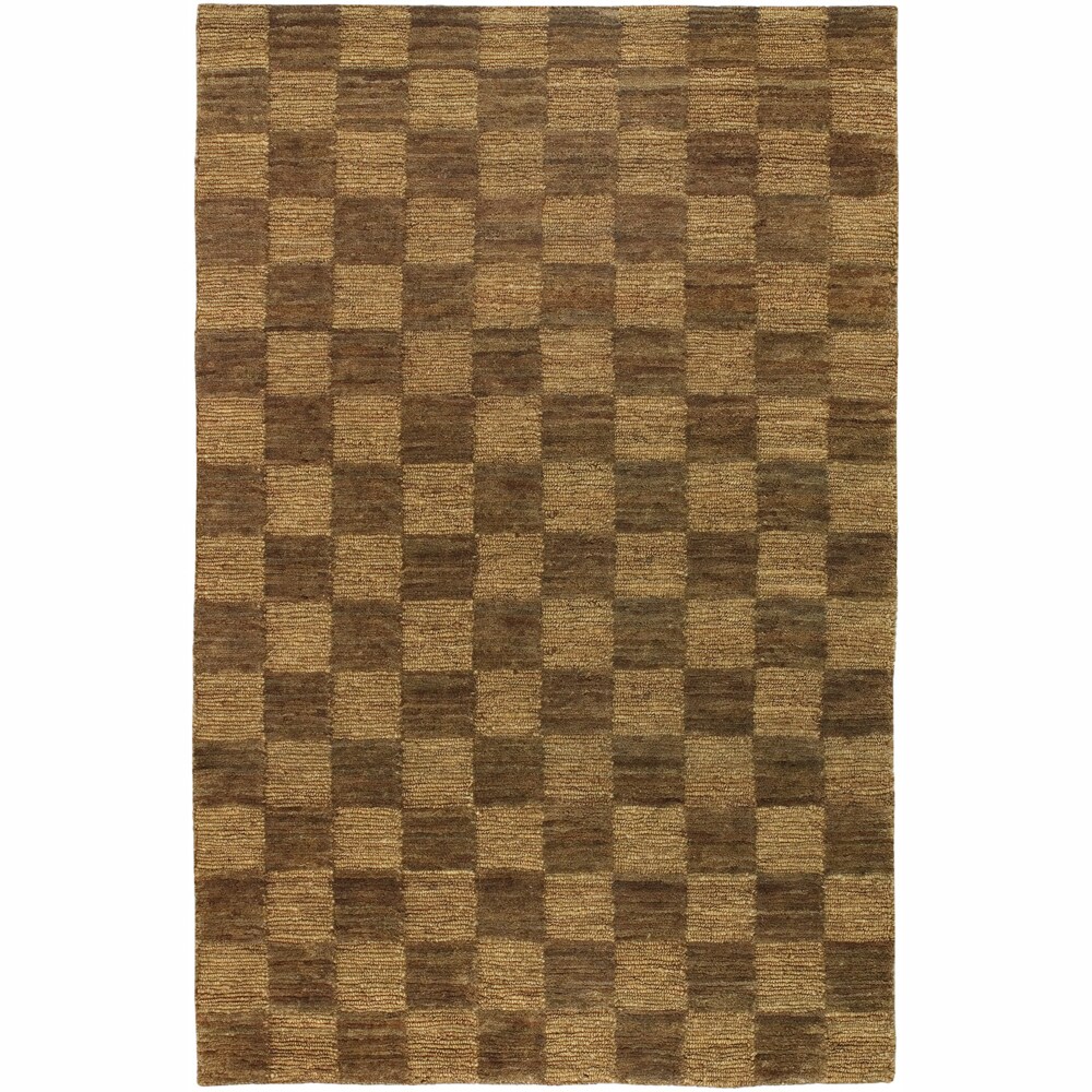 Artist's Loom Hand-woven Contemporary Geometric Natural Eco-friendly Jute Rug (5'x7'6)