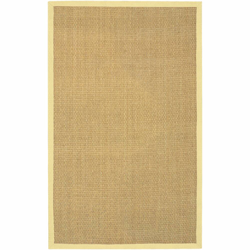 Artist's Loom Hand-woven Contemporary Border Natural Eco-friendly Seagrass Rug (3'6x5'6) - 3'6 x 5'6