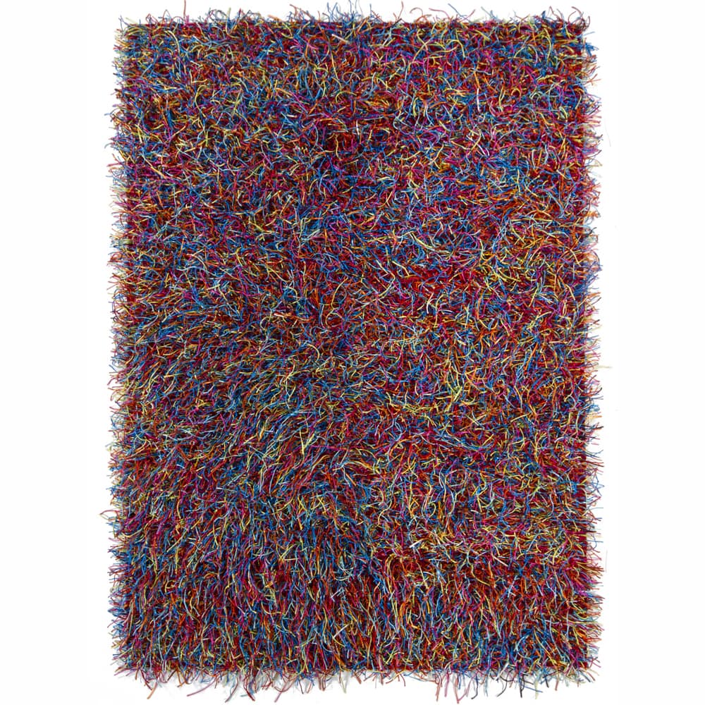 Artist's Loom Hand-woven Shag Rug (5' x 7') - Multi - 5' x 7'