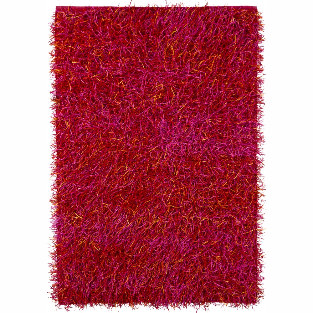 Artist's Loom Hand-woven Shag Rug - 5' x 7'