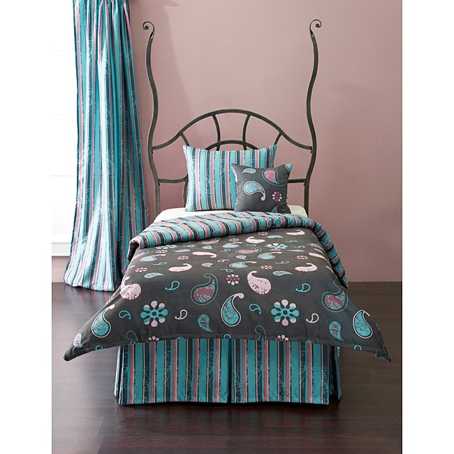 Twin Bunkie Deluxe Zipper Kids' Bedding Set Turquoise Green - SIScovers