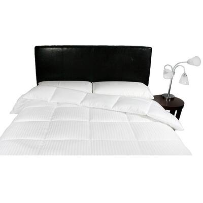 Serta Perfect Sleeper Damask Stripe White Down Alternative Comforter