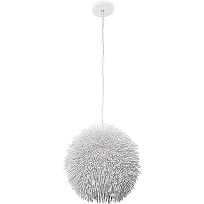 Varaluz White Urchin Pendant