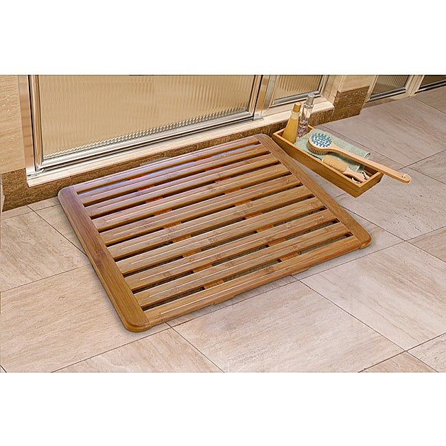 Seville Classics Bamboo 18 x 24 Bath Mat