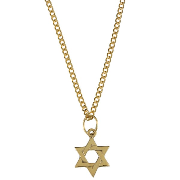 14k Yellow Gold 'Star of David' Children's Necklace Children's Necklaces