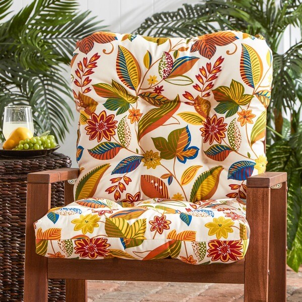 Shop Havenside Home Dana Point Outdoor Floral Seat/ Back Combo Cushion